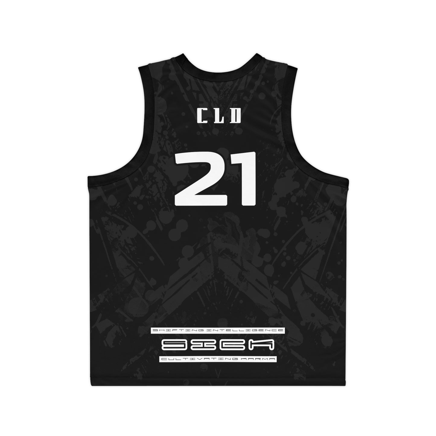 DARK MATTER SICK V2 PRINT BASKETBALL JERSEY BLACK/WHITE