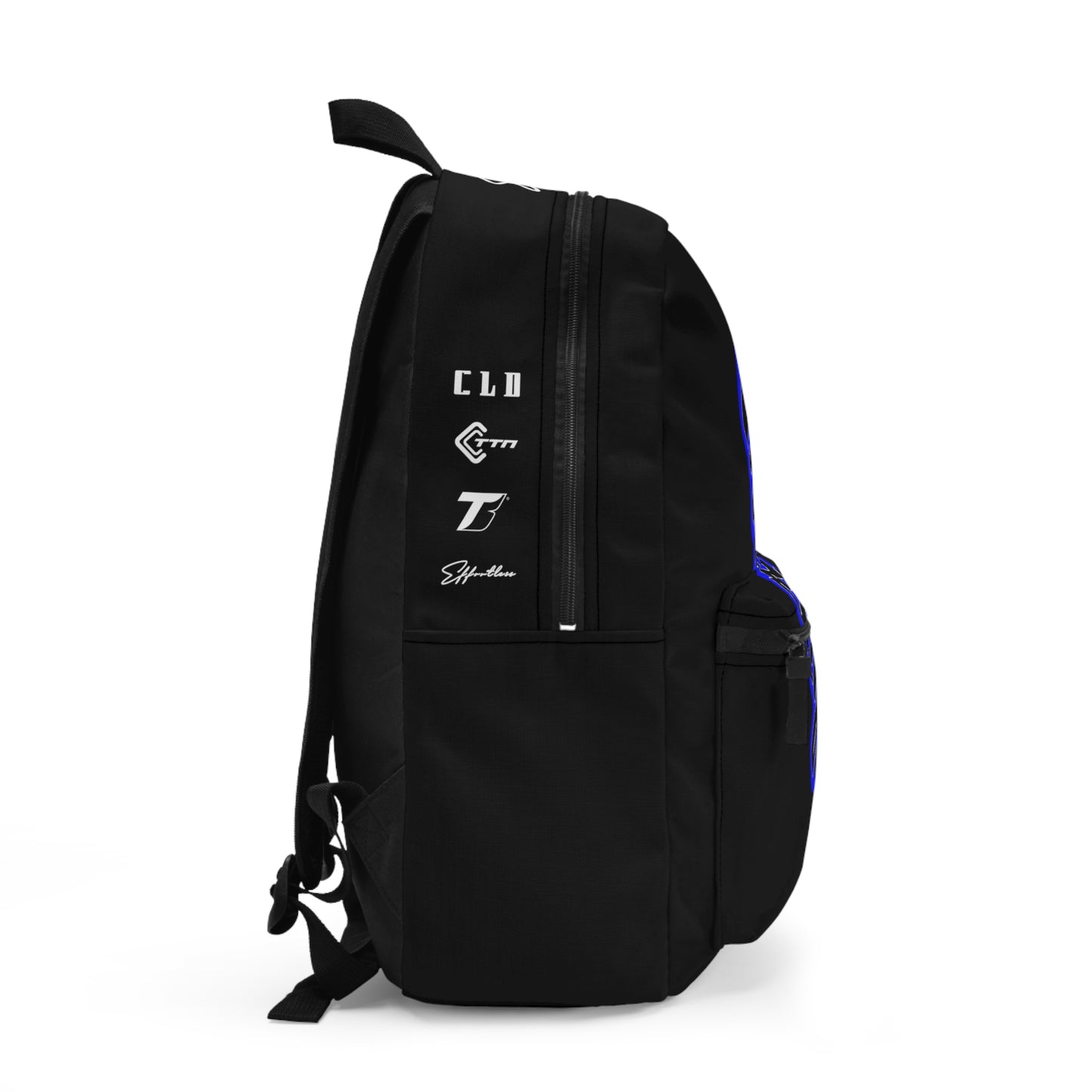 BLUECHEESE CAMOSIDE BLUE PRINT BACKPACK BAG BLUE/WHITE//BLACK - CLD LABEL X GDP
