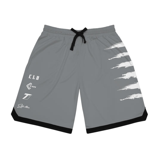 UNCOMMON SICK PRINT BASKETBALL SHORTS DARK GREY/WHITE