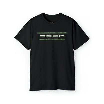 TRUEST VIRTUE TEE T SHIRT SICK V2 PRINT BLACK/GREEN/OLIVE