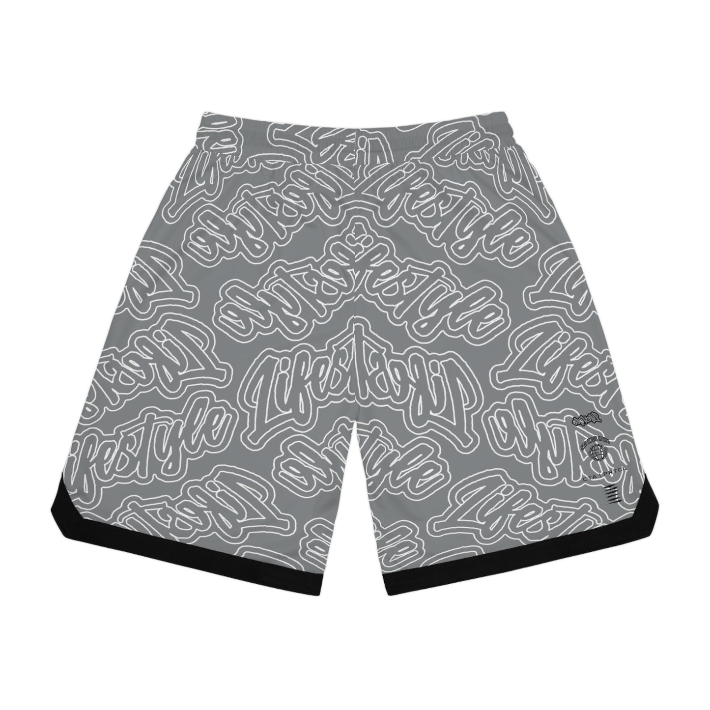 TWENTY3 BASKETBALL SHORTS GREY/BLACK/WHITE