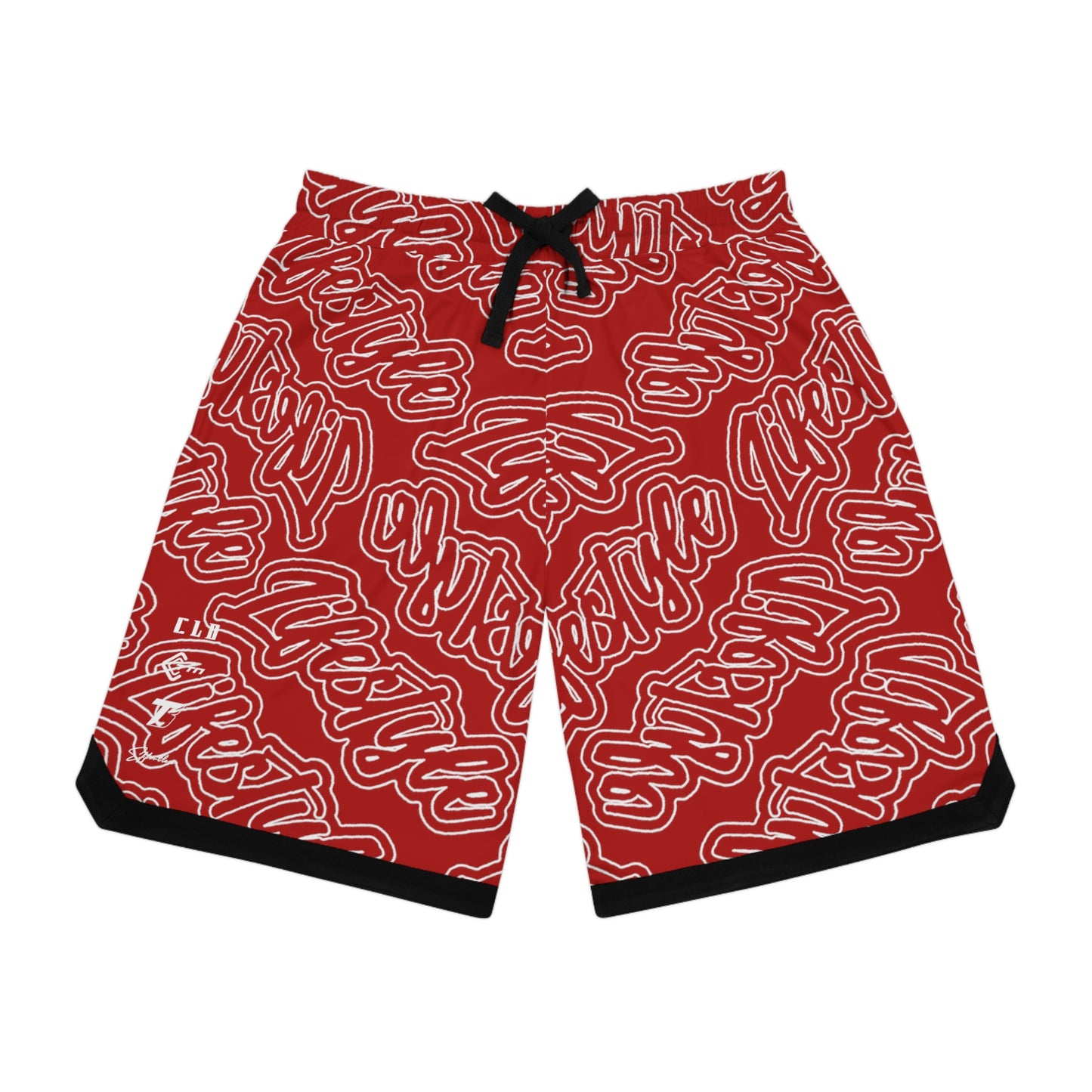 TWENTY3 BASKETBALL SHORTS RED/BLACK/WHITE