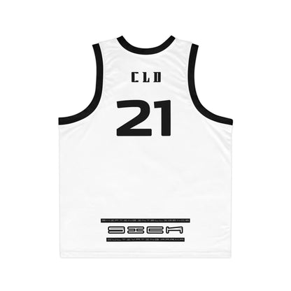 ICE SICK PRINT BASKETBALL JERSEY WHITE/BLACK