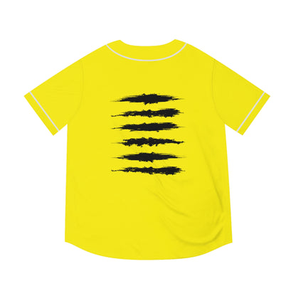SOL SICK PRINT BASEBALL JERSEY YELLOW/BLACK