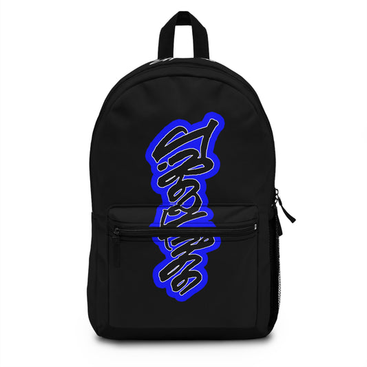 BLUECHEESE CAMOSIDE BLUE PRINT BACKPACK BAG BLUE/WHITE//BLACK - CLD LABEL X GDP