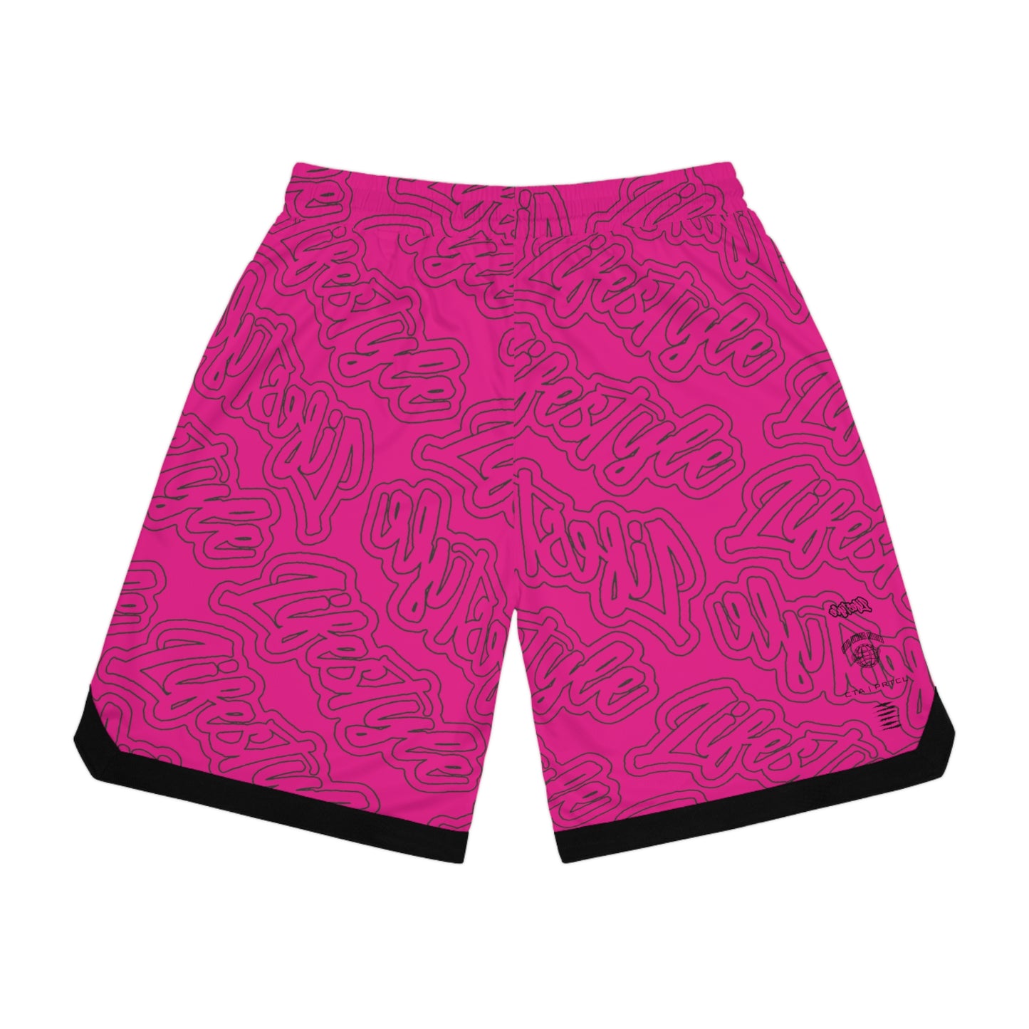 TWENTY3 BASKETBALL SHORTS HOT PINK/BLACK/WHITE