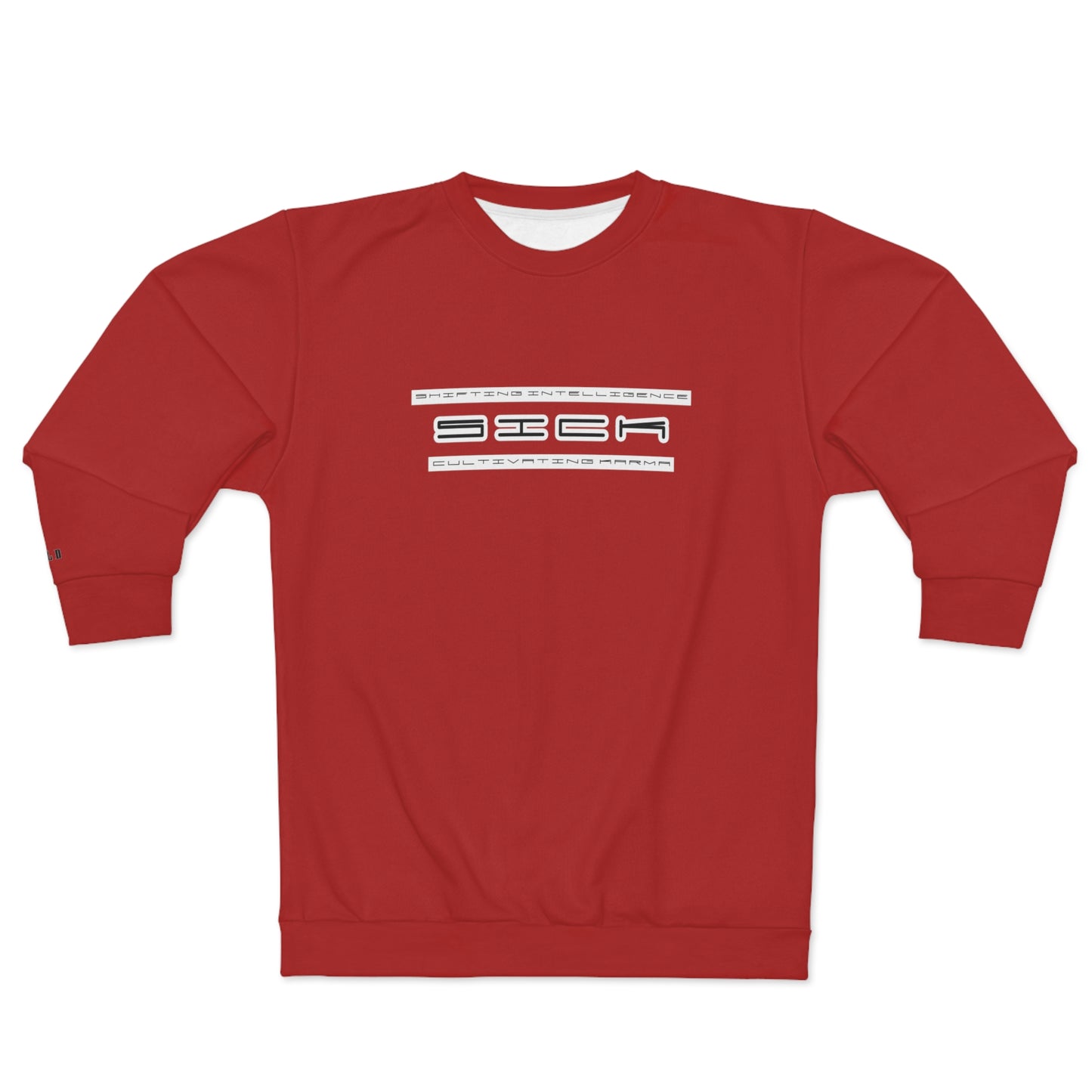 BLD SICK PRINT CREWNECK RED/WHITE