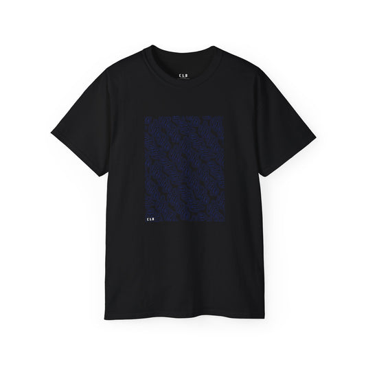 LIFESTYLE TEE T SHIRT PRINT BLACK/BLUE