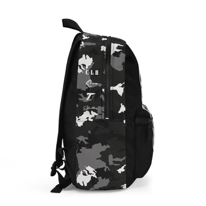 CAMOSIDE GREY T4 PRINT BACKPACK BAG GREY/WHITE/BLACK - CLD LABEL X GDP
