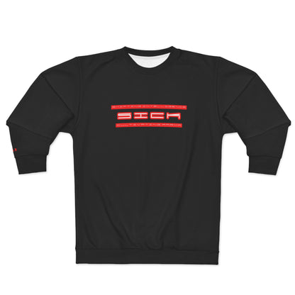 BLD RAVEN SICK PRINT CREWNECK BLACK/RED