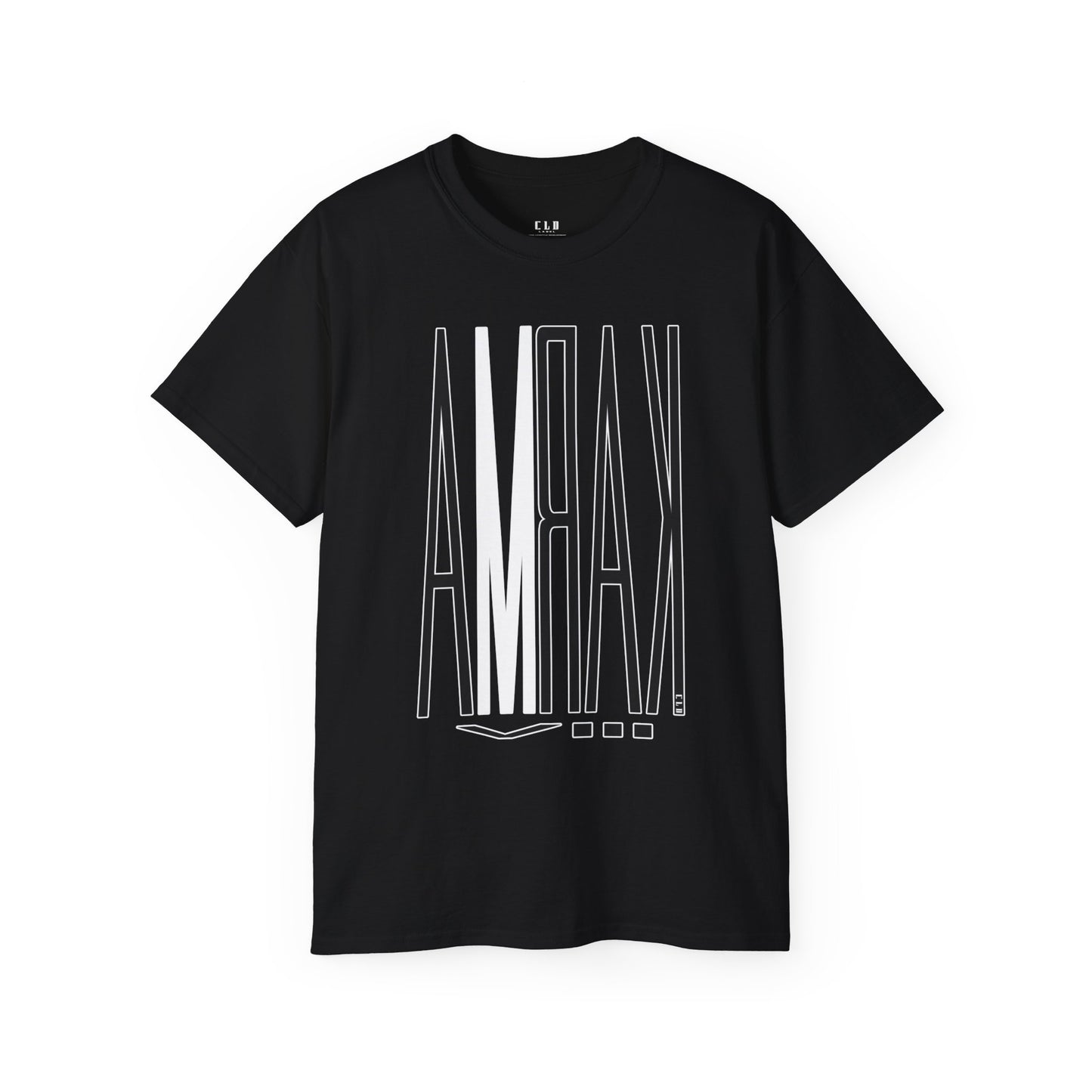 KARMA 8 TEE T SHIRT PRINT BLACK/WHITE