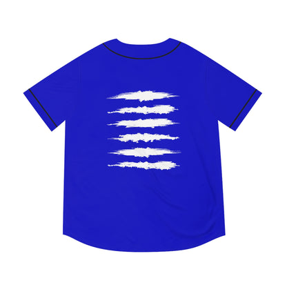 BLU MAGIK SICK PRINT BASEBALL JERSEY BLUE/WHITE