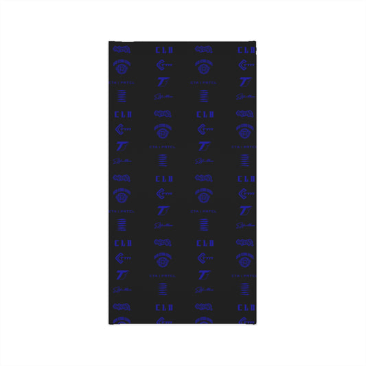 CLD KLAN PATTERN BLACK BLUE NECK TUBE