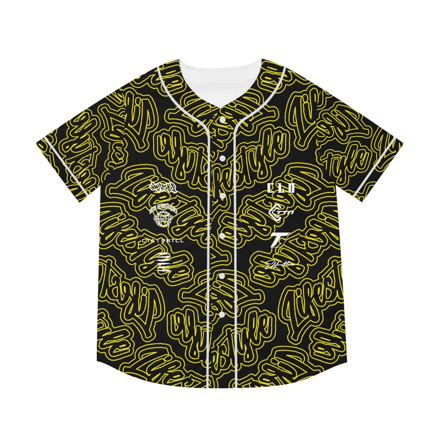 TNT TWENTY3 BASEBALL JERSEY YELLOW/WHITE/BLACK