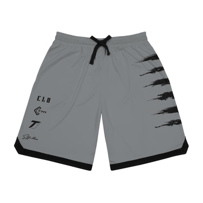 UNCOMMON SICK PRINT BASKETBALL SHORTS DARK GREY/BLACK