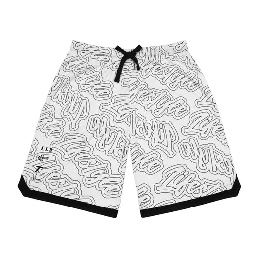 TWENTY3 BASKETBALL SHORTS WHITE/BLACK/WHITE