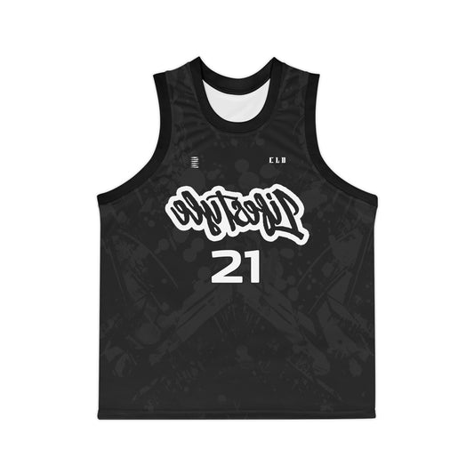 DARK MATTER SICK V2 PRINT BASKETBALL JERSEY BLACK/WHITE