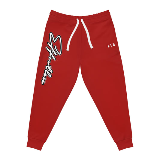 EFFORTLESS JOGGERS BOTTOMS RED/WHITE/BLACK TRACKSUIT