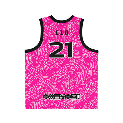 TNT LP TWENTY3 BASKETBALL JERSEY HOT PINK/BLACK/WHITE