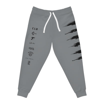 UNCOMMON SICK PRINT TRACKSUIT BOTTOMS DARK GREY/BLACK