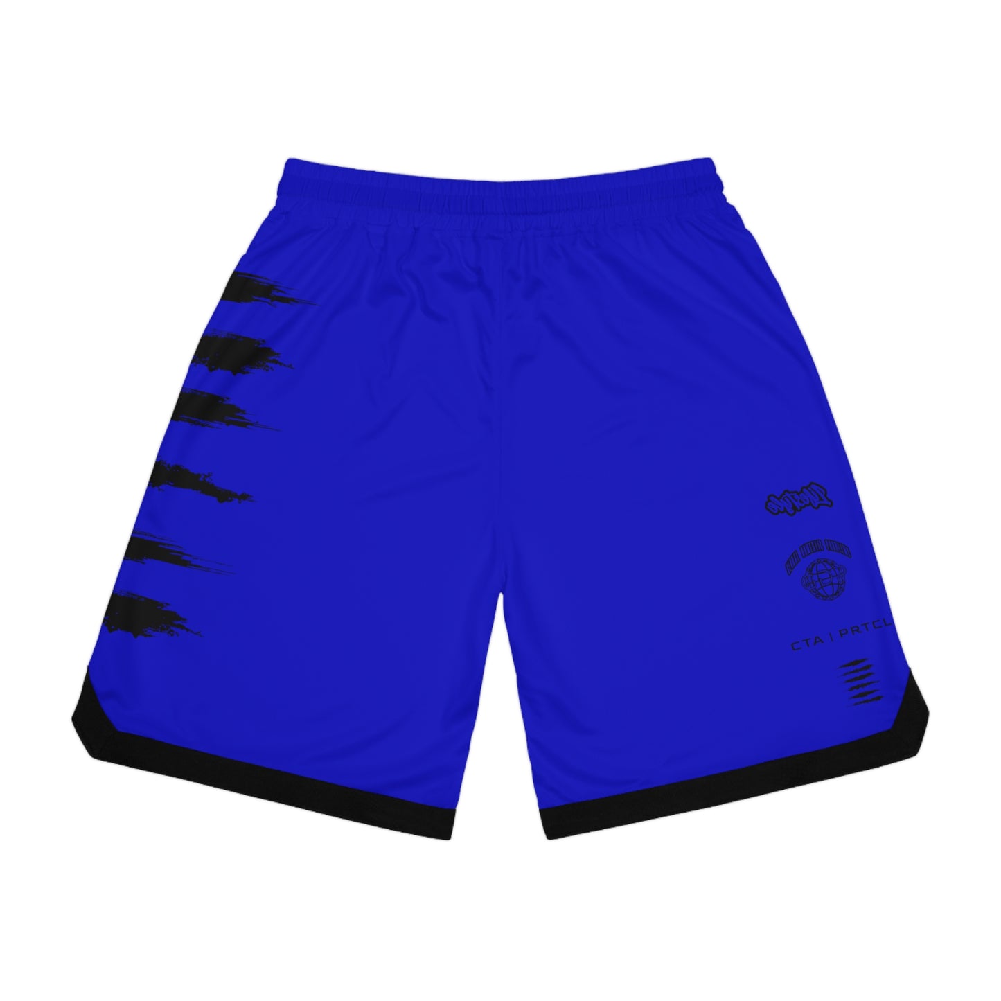 BLU MAGIK SICK PRINT BASKETBALL SHORTS DARK BLUE/BLACK