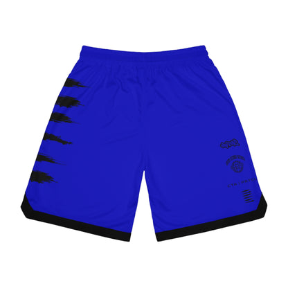 BLU MAGIK SICK PRINT BASKETBALL SHORTS DARK BLUE/BLACK