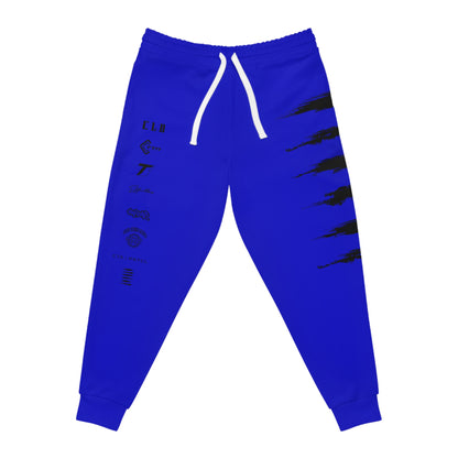 BLU MAGIK SICK PRINT TRACKSUIT BOTTOMS DARK BLUE/BLACK