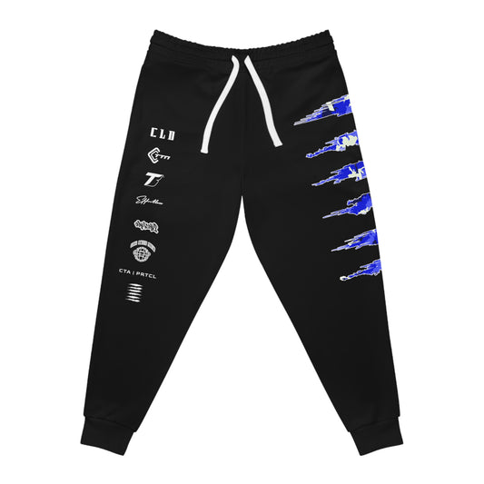 CAMOSIDE BLUE SICK V2 PRINT JOGGERS BOTTOMS BLUE/WHITE/BLACK TRACKSUIT