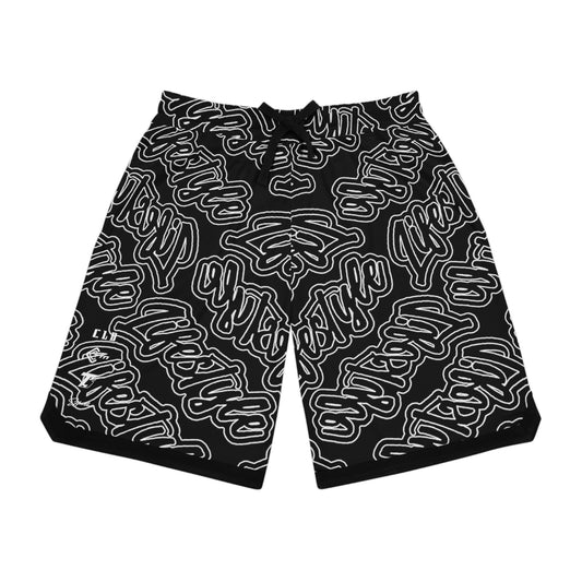 TWENTY3 BASKETBALL SHORTS BLACK/WHITE