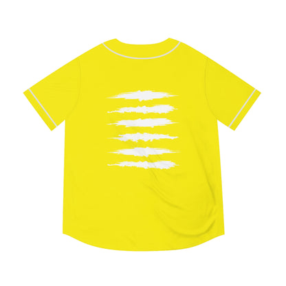 SOL SICK PRINT BASEBALL JERSEY YELLOW/WHITE
