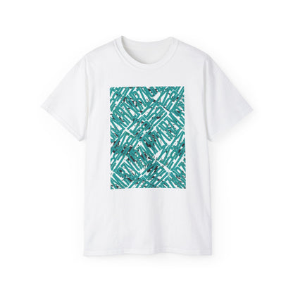 CYANIC WHITE 2CRZY TEE T SHIRT PRINT WHITE/TEAL