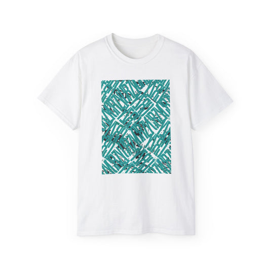 CYANIC WHITE 2CRZY TEE T SHIRT PRINT WHITE/TEAL