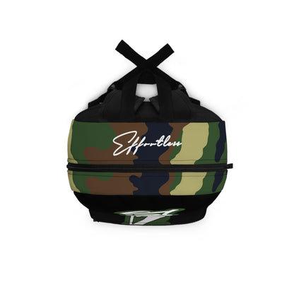 WOODLAND GRN CAMOSIDE PRINT BACKPACK BAG GREEN/WHITE/BLACK/BROWN - CLD LABEL X GDP