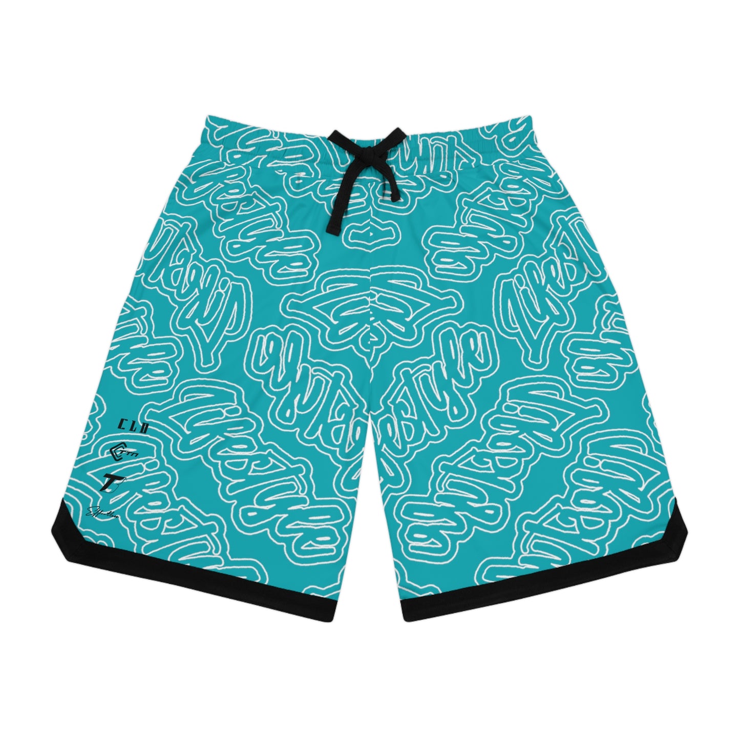 TWENTY3 BASKETBALL SHORTS CALYPSO/BLACK/WHITE