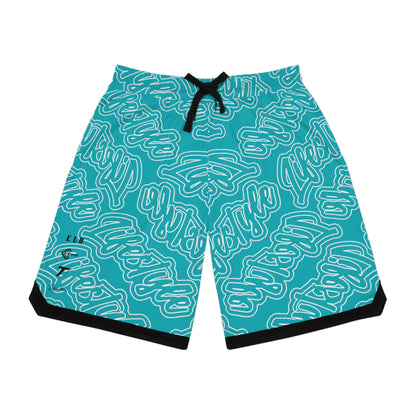 TWENTY3 BASKETBALL SHORTS CALYPSO/BLACK/WHITE