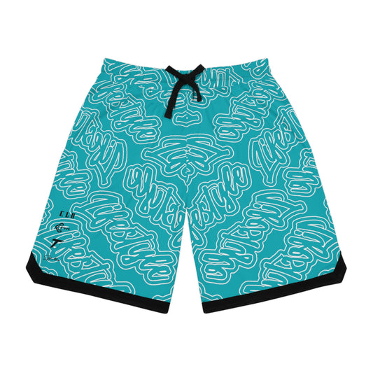 TWENTY3 BASKETBALL SHORTS CALYPSO/BLACK/WHITE
