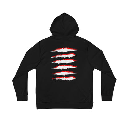 BLD RAVEN SICK PRINT HOODIE RED/BLACK/WHITE