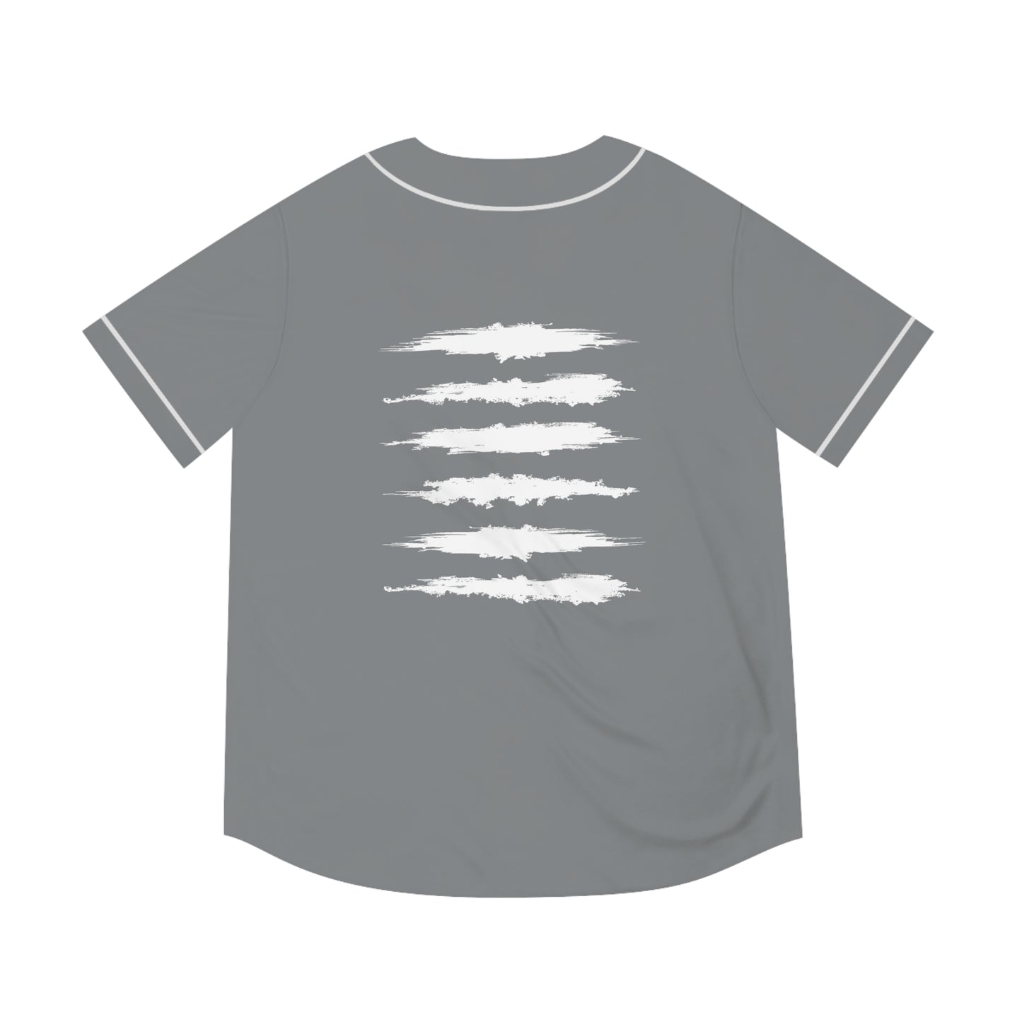 UNCOMMON SICK PRINT BASEBALL JERSEY GREY/WHITE