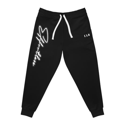 EFFORTLESS JOGGERS BOTTOMS BLACK/WHITE TRACKSUIT