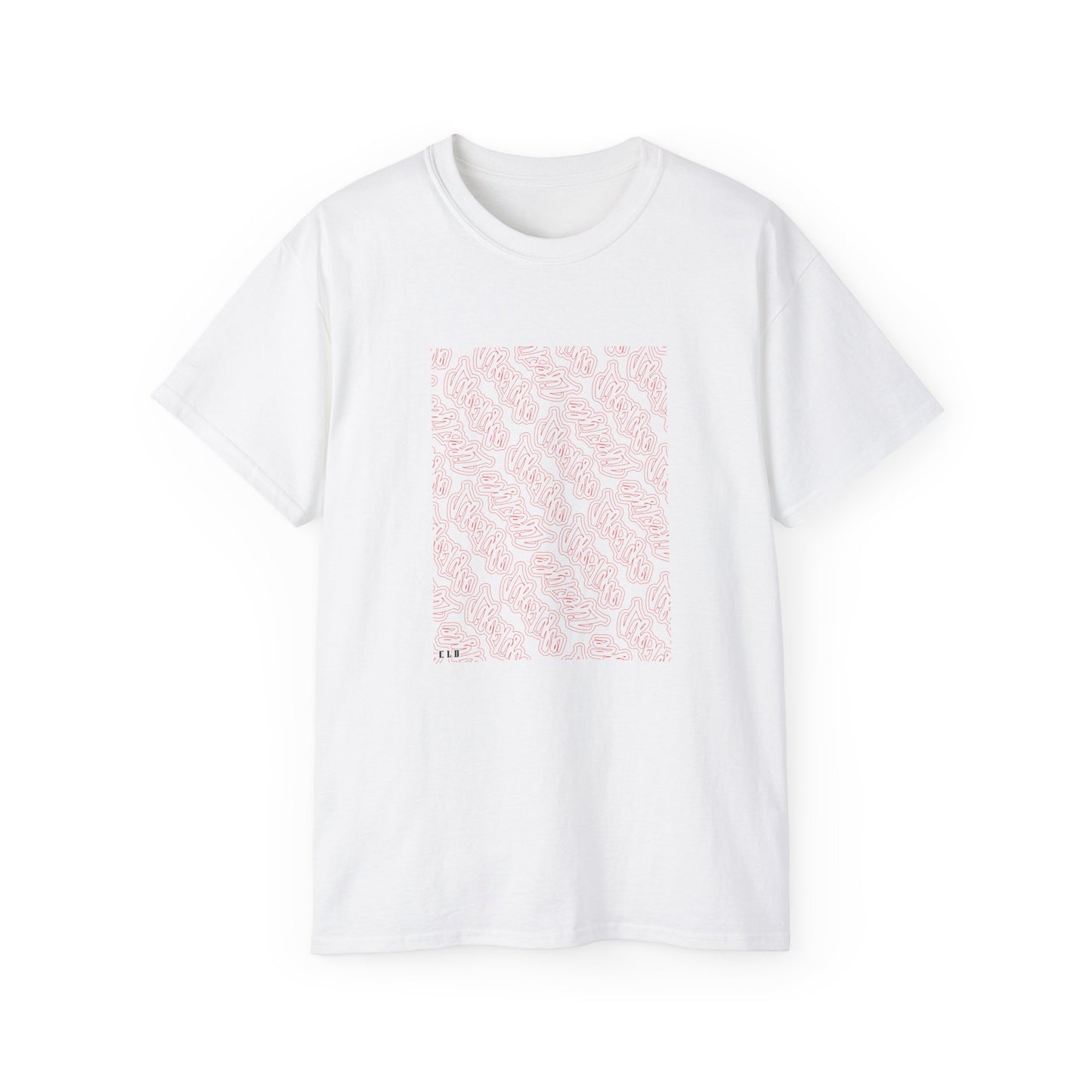 LIFESTYLE TEE T SHIRT PRINT WHITE/RED
