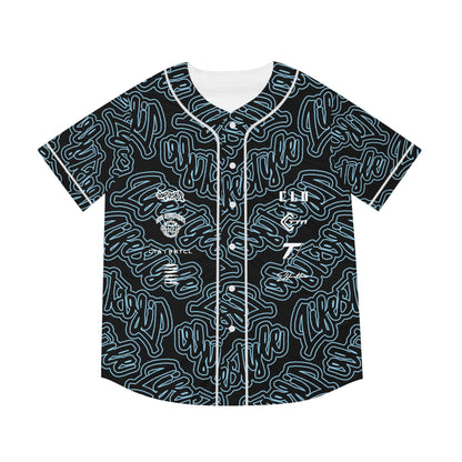 TNT TWENTY3 BASEBALL JERSEY SKY BLUE/BLACK/WHITE