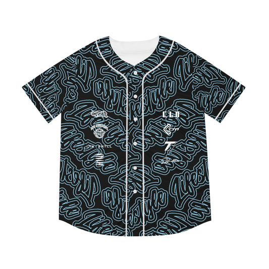 TNT TWENTY3 BASEBALL JERSEY SKY BLUE/BLACK/WHITE