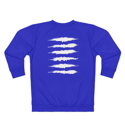 BLU MAGIK SICK PRINT CREWNECK DARK BLUE/WHITE