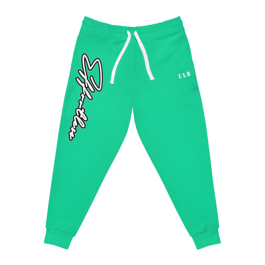 EFFORTLESS JOGGERS BOTTOMS AQUA/WHITE/BLACK TRACKSUIT
