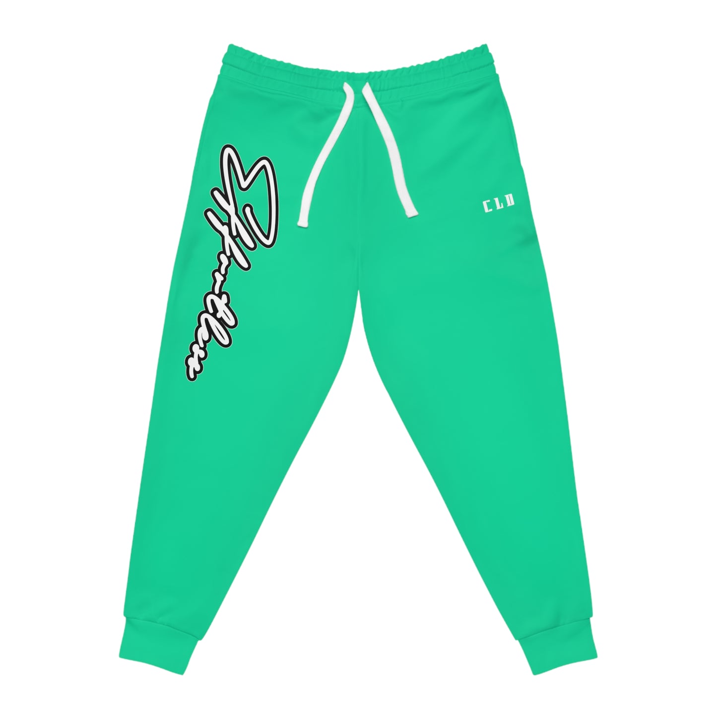 EFFORTLESS JOGGERS BOTTOMS AQUA/WHITE/BLACK TRACKSUIT