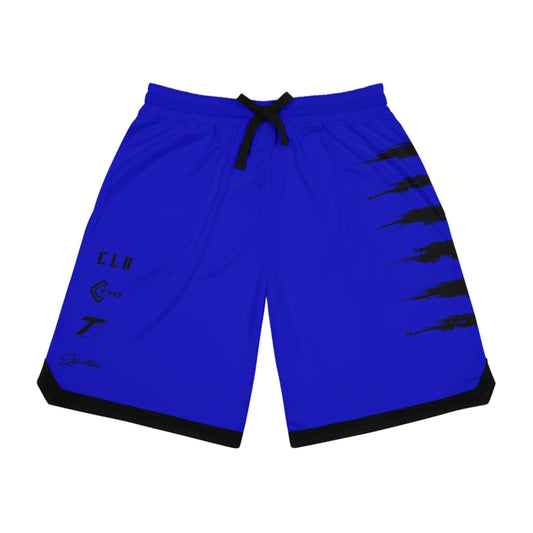 BLU MAGIK SICK PRINT BASKETBALL SHORTS DARK BLUE/BLACK