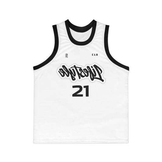 ICE SICK PRINT BASKETBALL JERSEY WHITE/BLACK