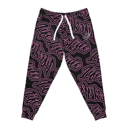 TNT TWENTY3 TRACKSUIT BOTTOMS BLACK/PINK/WHITE