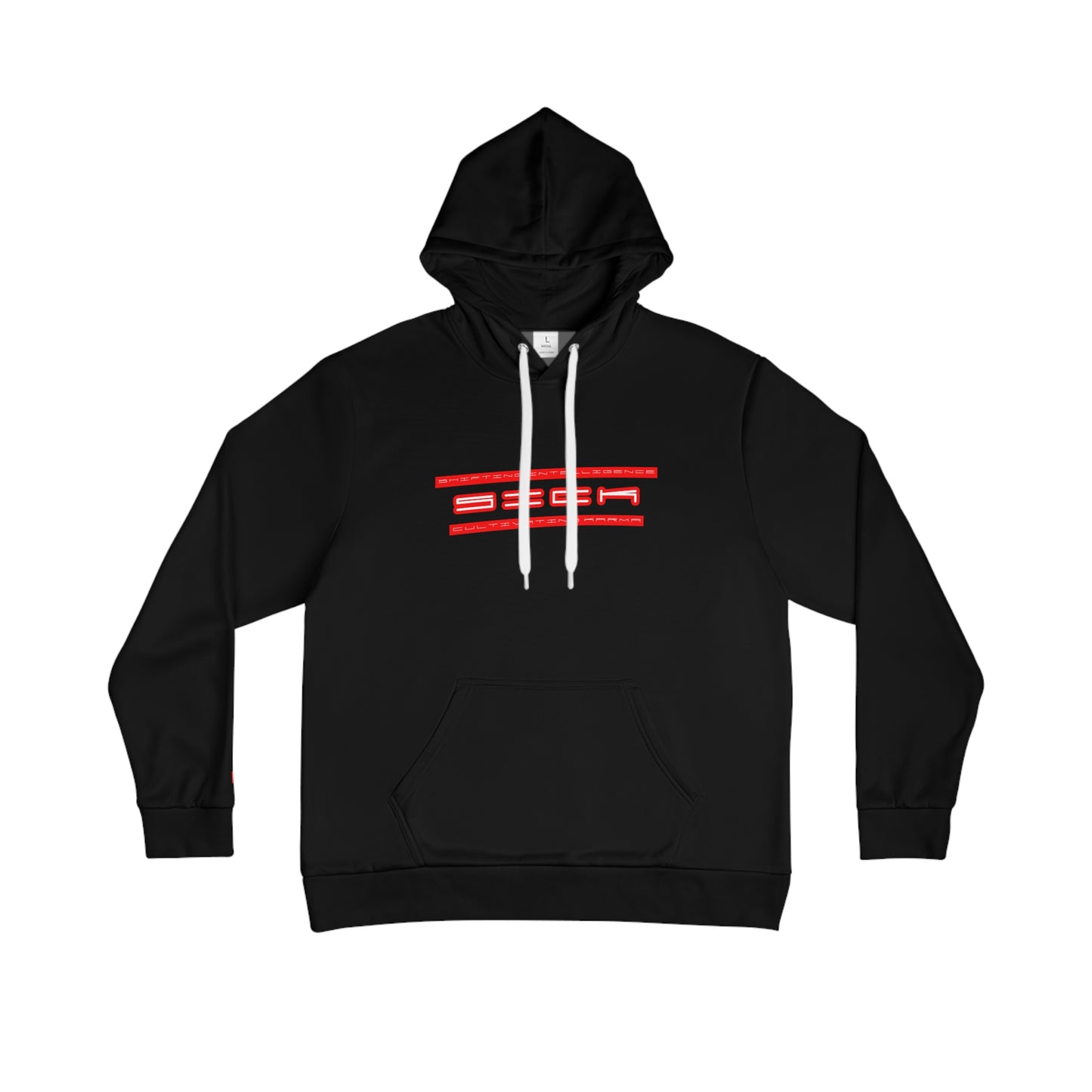 BLD RAVEN SICK PRINT HOODIE RED/BLACK