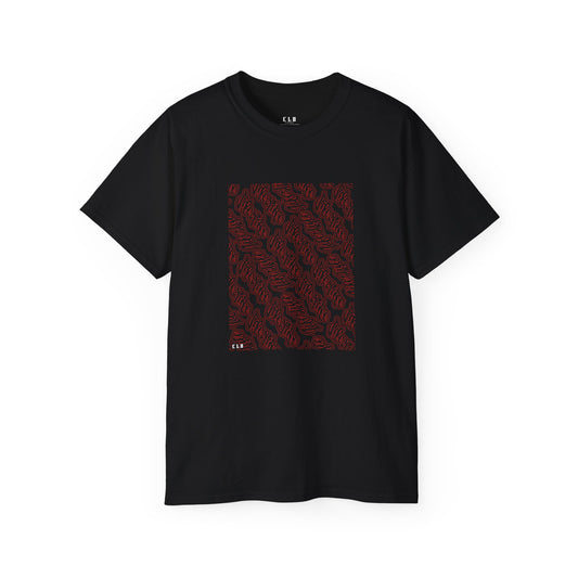 LIFESTYLE TEE T SHIRT PRINT BLACK/RED